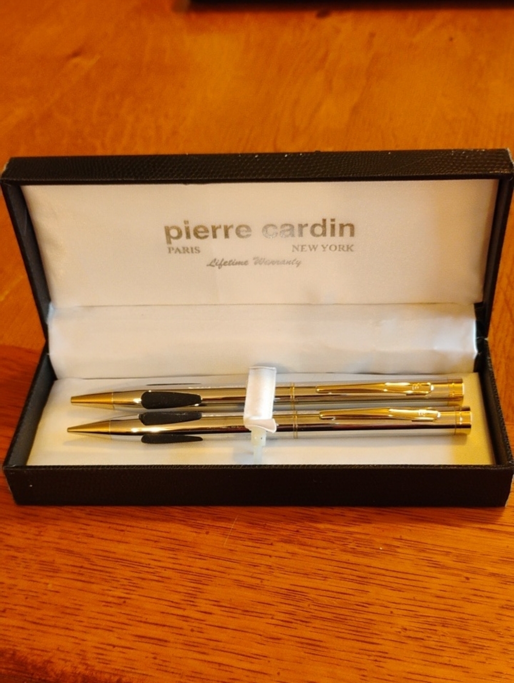 Pierre Cardin Silver And Gold Pen Pencil Duo in Presentation Case